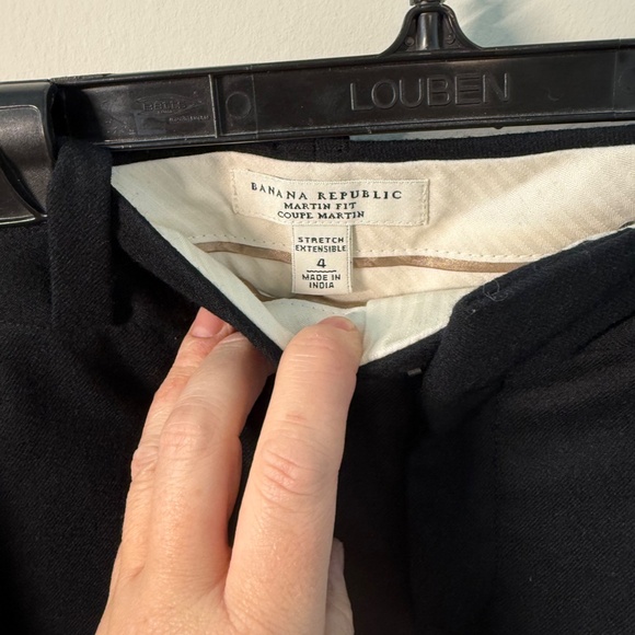 Banana Republic “Martin Fit” Wool Stretch Dress Pants – Black (Size 4) | Classic - Picture 5 of 8